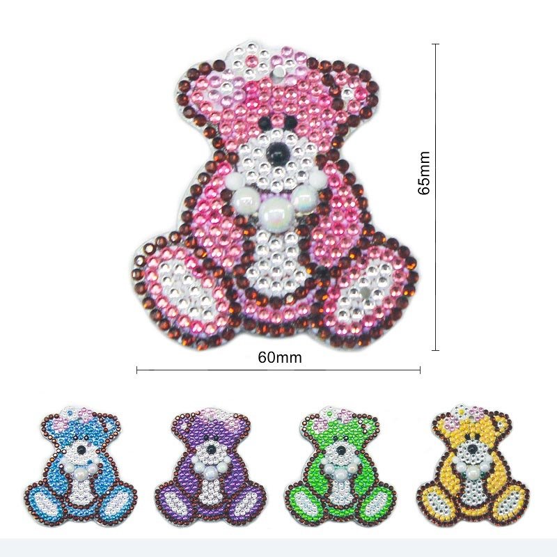 5D Diamond Painting Keychain Bears 5 Pieces