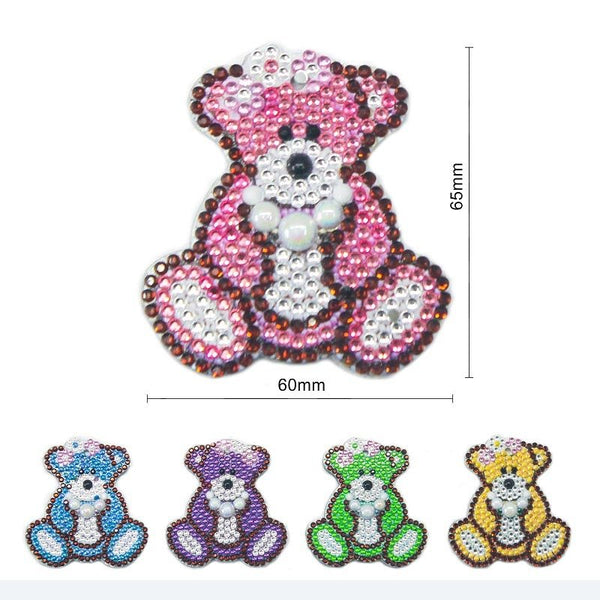 5D Diamond Painting Keychain Bears 5 Pieces