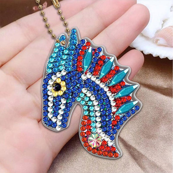 5D Diamond Painting Keychain Dragon 5 Pieces