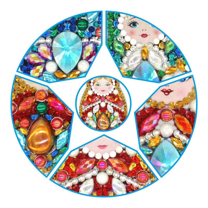 5D Diamond Painting Keychain Matryoshka