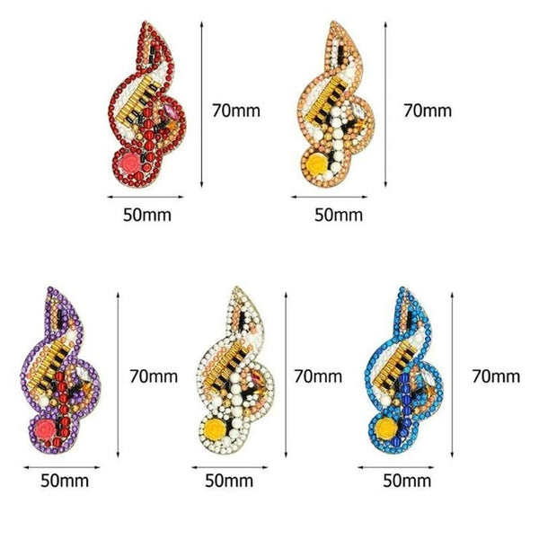 5D Diamond Painting Keychain Melody 5 Pieces