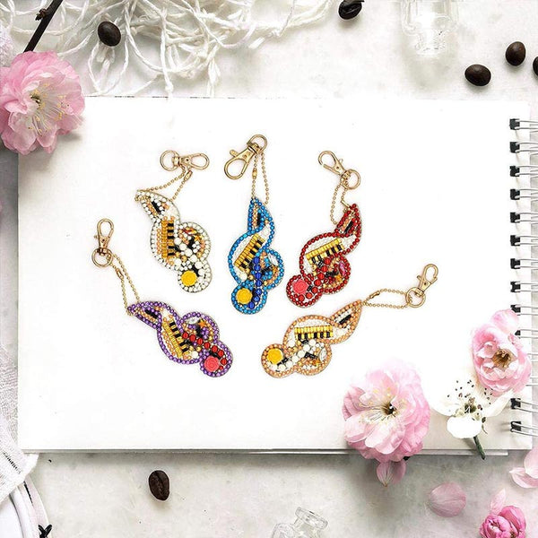 5D Diamond Painting Keychain Melody 5 Pieces