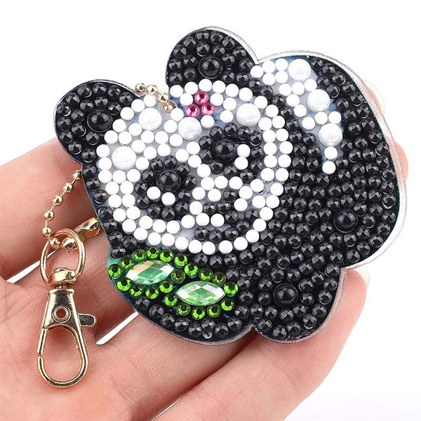 5D Diamond Painting Keychain Panda