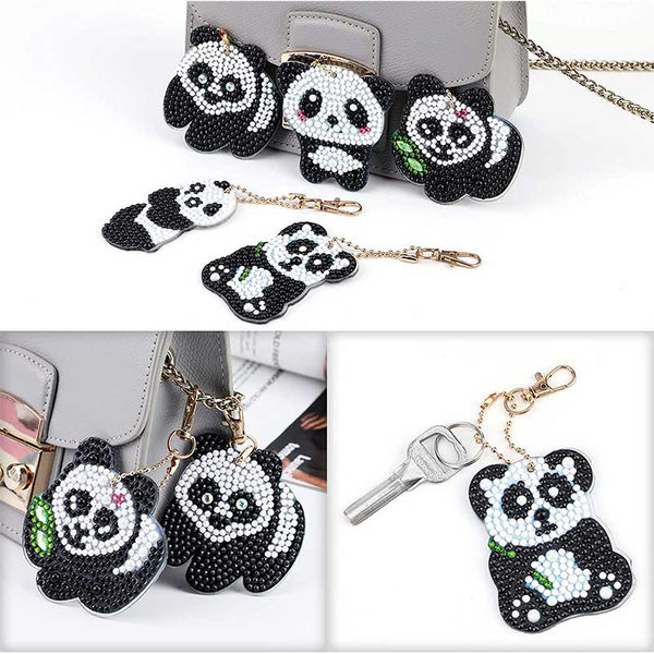 5D Diamond Painting Keychain Panda