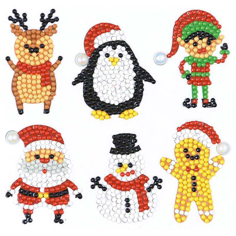 5D Diamond Painting Sticker Set 2 Christmas for Kids