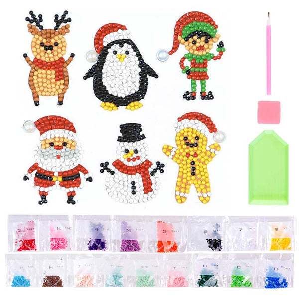 5D Diamond Painting Sticker Set 2 Christmas for Kids