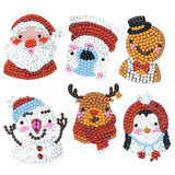 5D Diamond Painting Sticker Set 3 Christmas for Kids