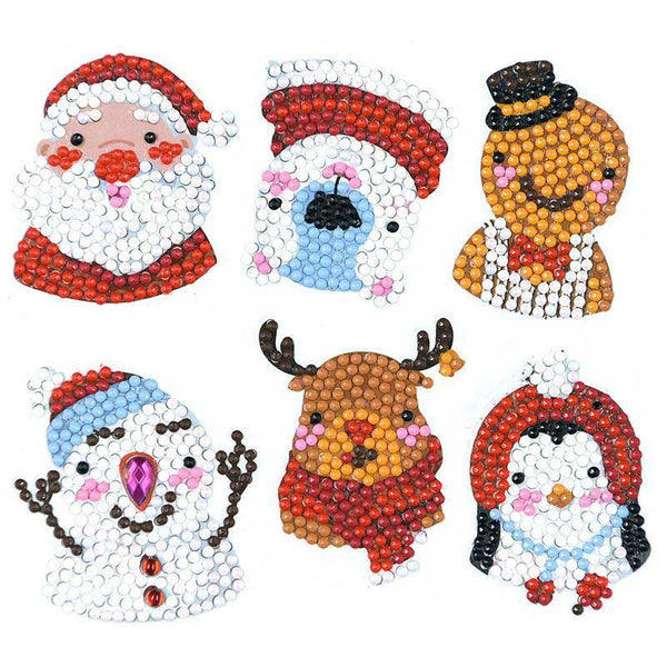 5D Diamond Painting Sticker Set 3 Christmas for Kids