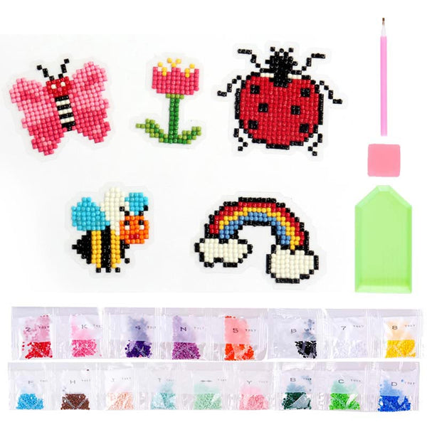 5D Diamond Painting Sticker Set Colorful Nature for Kids