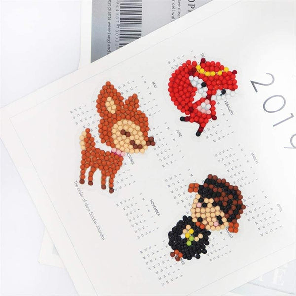 5D Diamond Painting Sticker Set Animals for Kids