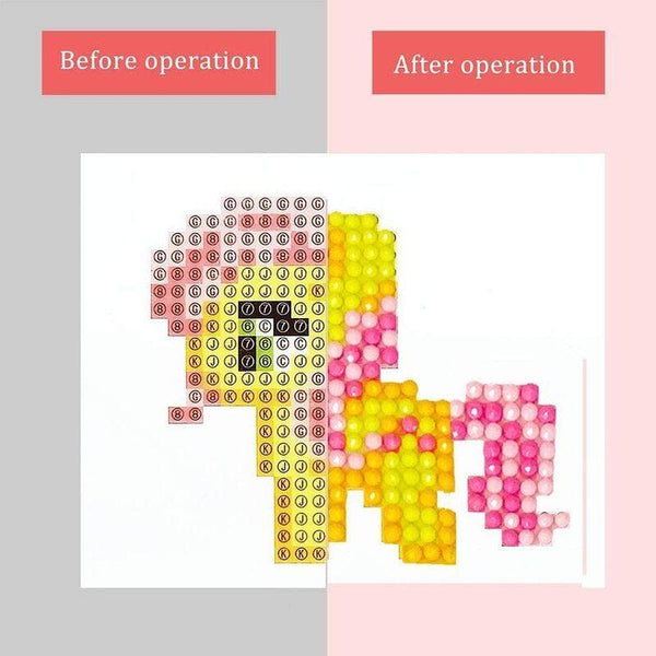 5D Diamond Painting 12 Unicorn Stickers