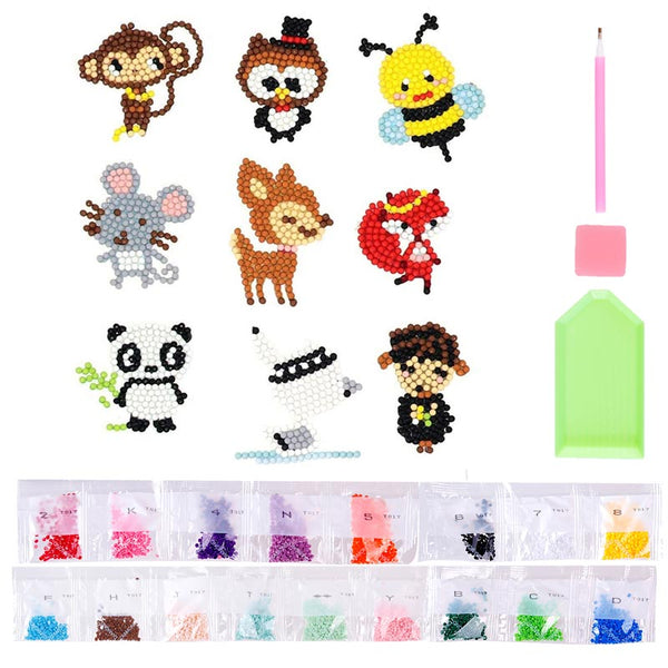5D Diamond Painting Sticker Set Animals for Kids