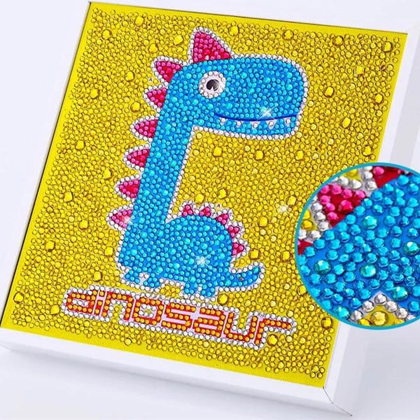 5D Kids Diamond Painting Dinosaur with Picture Frame