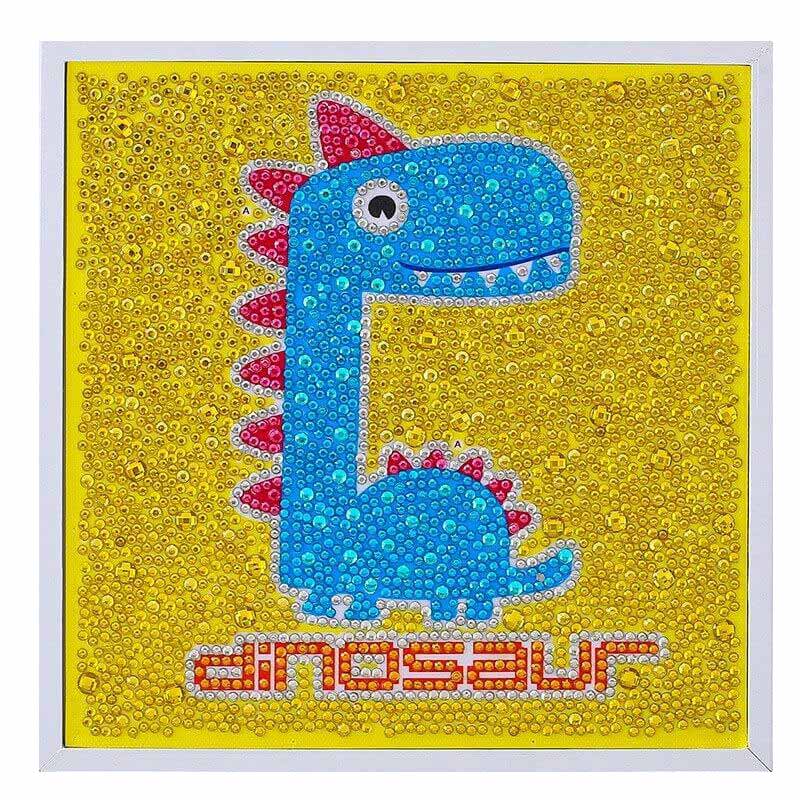 5D Kids Diamond Painting Dinosaur with Picture Frame