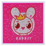 5D Diamond Painting Rabbit with Picture Frame for Kids