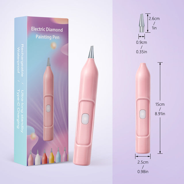 Electric Diamond Painting Pen – Rechargeable with Vacuum Suction 6