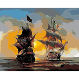 paint by numbers | Battleship | intermediate ships and boats | FiguredArt