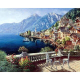 paint by numbers | Beautiful Seaside and Mountains | advanced landscapes | FiguredArt