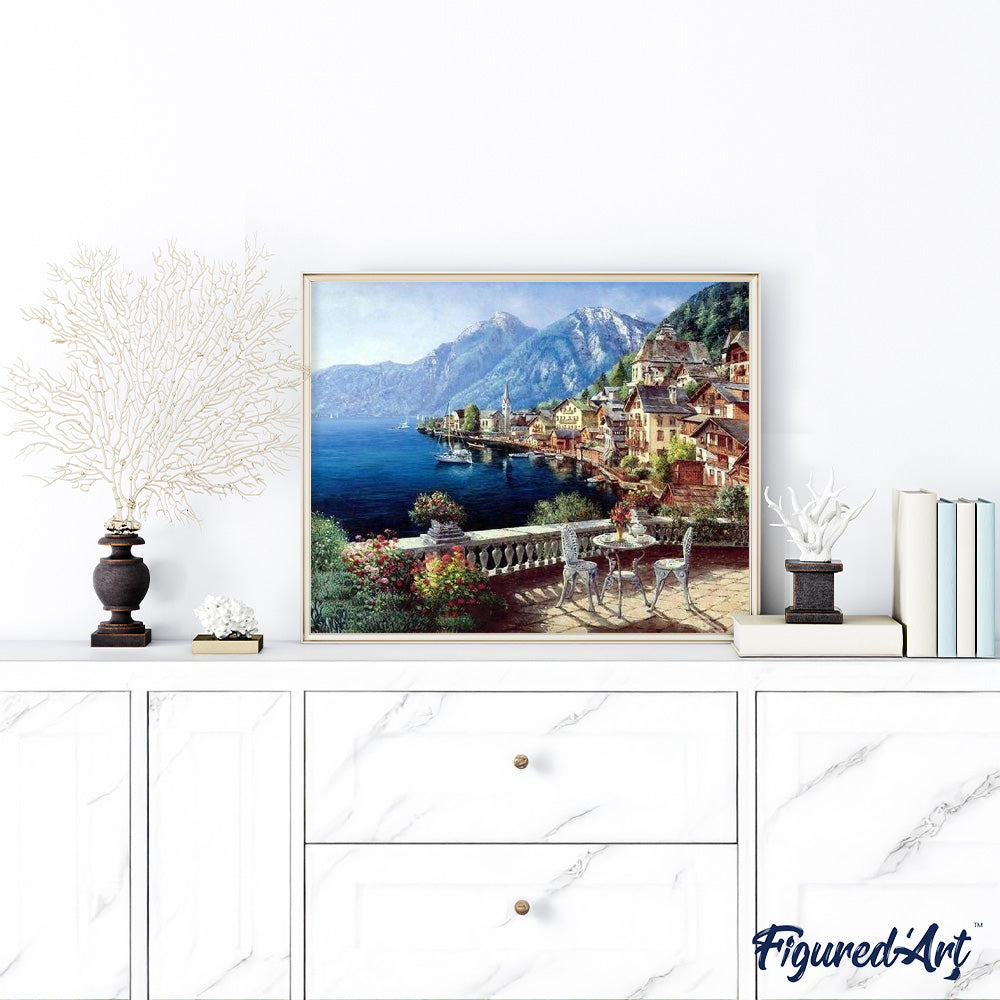 paint by numbers | Beautiful Seaside and Mountains | advanced landscapes | FiguredArt