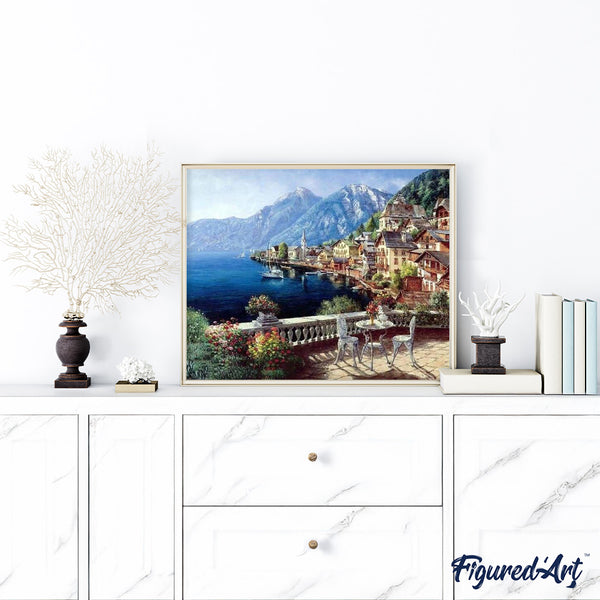paint by numbers | Beautiful Seaside and Mountains | advanced landscapes | FiguredArt