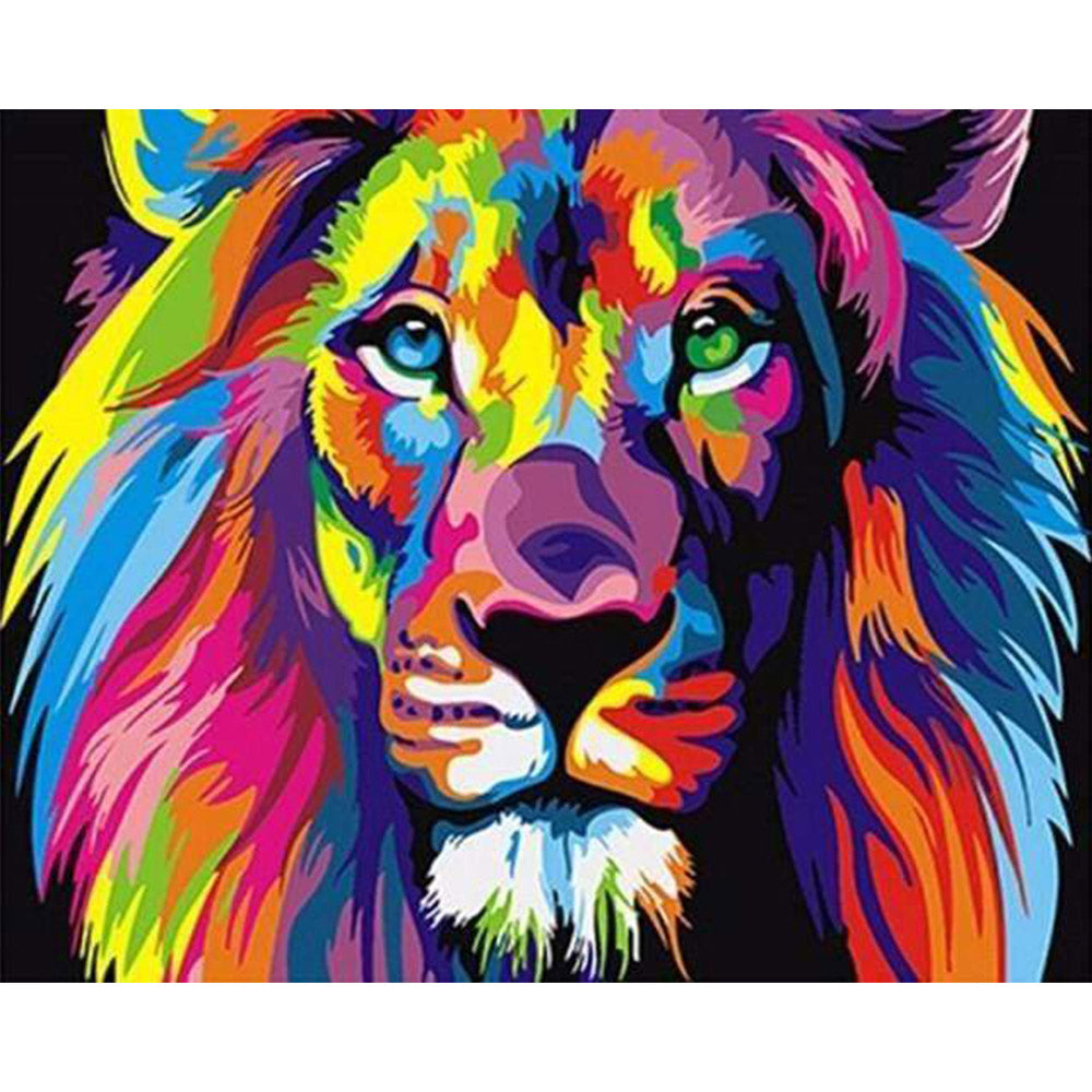 paint by numbers | Lion Pop Art | animals beginners easy lions Pop Art | FiguredArt