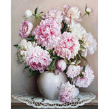 paint by numbers | Vase of Peonies | advanced flowers | FiguredArt