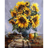 paint by numbers | Bouquet of Sunflowers | flowers intermediate | FiguredArt