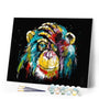paint by numbers | Baboon Pop Art | animals intermediate Pop Art | FiguredArt