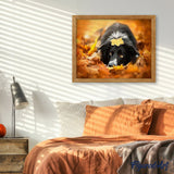 paint by numbers | Black Dog relaxing | animals dogs intermediate | FiguredArt