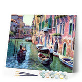 paint by numbers | Canals of Venice | cities intermediate | FiguredArt
