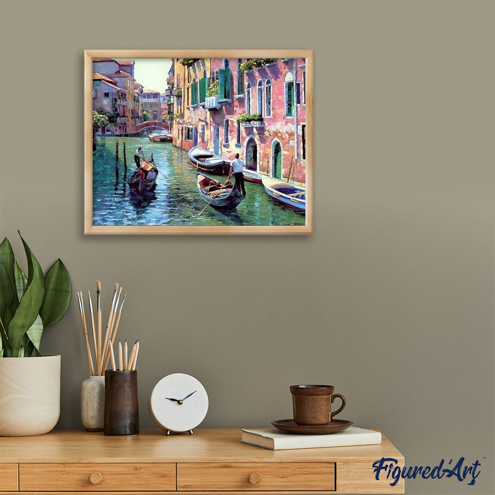 paint by numbers | Canals of Venice | cities intermediate | FiguredArt