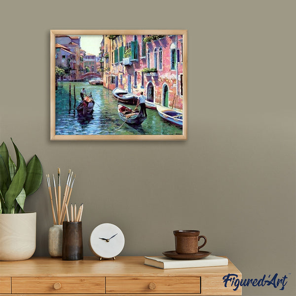 paint by numbers | Canals of Venice | cities intermediate | FiguredArt