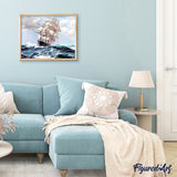 paint by numbers | Sailboat and Storm | advanced ships and boats | FiguredArt