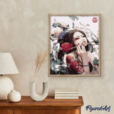 paint by numbers | Beautiful Asian lady | easy romance | FiguredArt