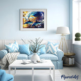 paint by numbers | Dolphins in the Waves | advanced animals dolphins | FiguredArt