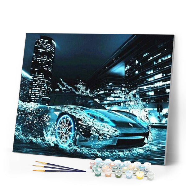 paint by numbers | Abstract Sports Car | advanced cars and motos | FiguredArt