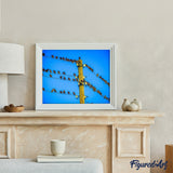 paint by numbers | Birds on Pole | animals birds intermediate | FiguredArt