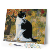 paint by numbers | Black and White Cat | advanced animals cats | FiguredArt