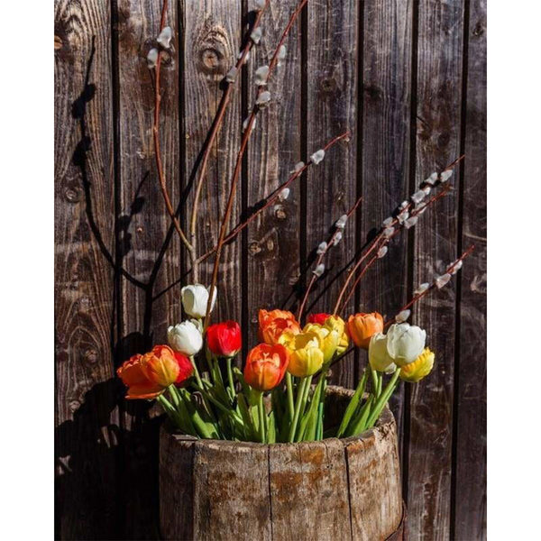 paint by numbers | Barrel of Flowers | advanced flowers | FiguredArt