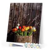 paint by numbers | Barrel of Flowers | advanced flowers | FiguredArt