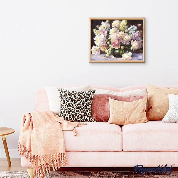 paint by numbers | Beautiful Vase | flowers intermediate | FiguredArt