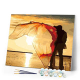 paint by numbers | Romantic Love near the seaside | easy landscapes romance | FiguredArt