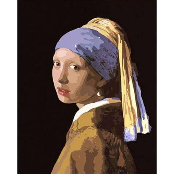 paint by numbers | Vermeer Girl with the Pearl | easy famous paintings | FiguredArt