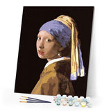 paint by numbers | Vermeer Girl with the Pearl | easy famous paintings | FiguredArt