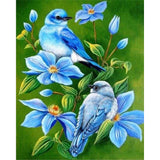 paint by numbers | Blue Birds | advanced animals birds flowers | FiguredArt