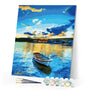 paint by numbers | Small boat at Sunrise | easy landscapes | FiguredArt