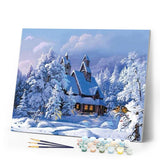 paint by numbers | Winter view | intermediate landscapes | FiguredArt