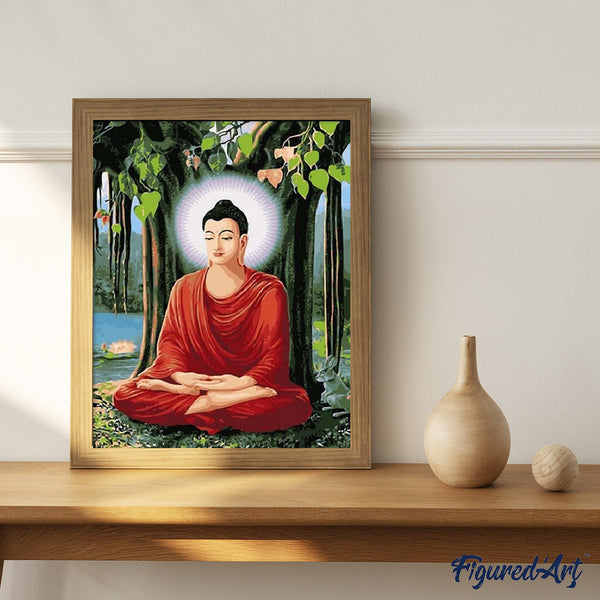 paint by numbers | Buddha Meditation | intermediate religion | FiguredArt