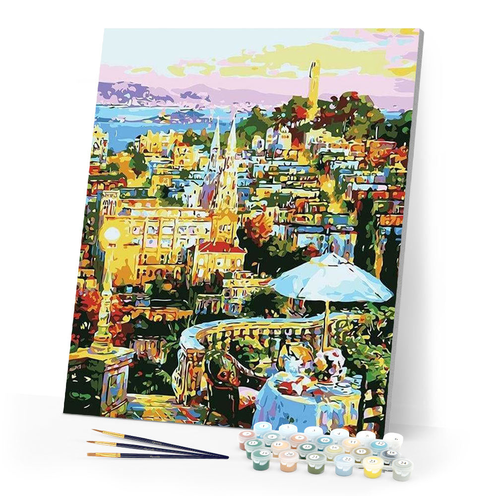 paint by numbers | A city in Belgium | advanced cities | FiguredArt