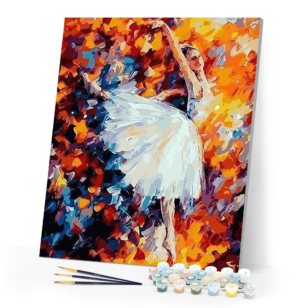 paint by numbers | Dancer in Color | dance intermediate | FiguredArt